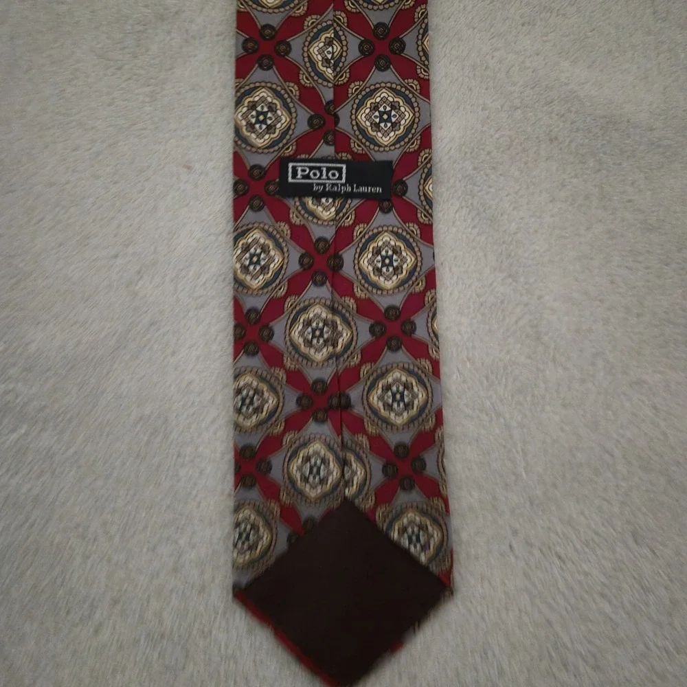 Polo Ralph Lauren Silk Tie Necktie Made‎ By Hand In USA